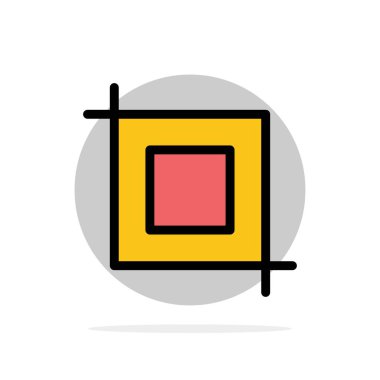 Kırpma, Araç, Dönüşüm Soyut Daire Arka Plan Düz renk Simgesi