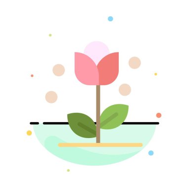 Flora, çiçek, çiçek, Doğa, bahar soyut düz renk simgesi T