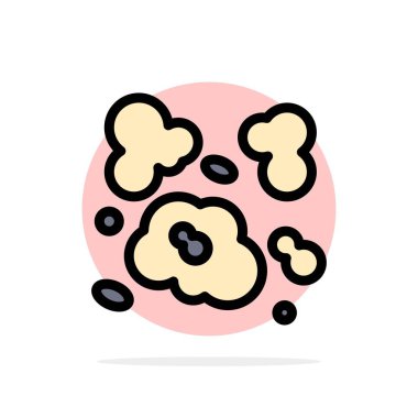 Hava, Toz, Çevre, Kirlilik Soyut Daire Arka Plan Fla