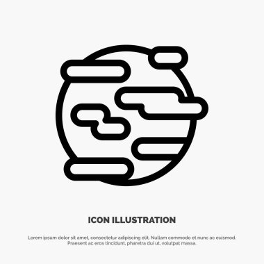 Çevre, Yardım, Kirlilik, Duman, Dünya Hattı Simge Vektör