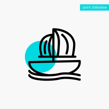 Web turkuaz vurgulamak daire noktası vektör simgesi