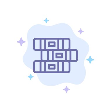 Eğitim, Defter, Soyut Bulut Geri Sabit Mavi Simge