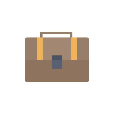 Çanta, bavul, çanta, çanta düz renk simgesi. Vektör simgesi banne