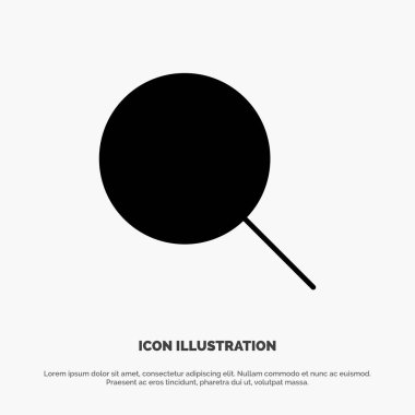 Instagram, Arama, Setler katı Glyph Icon vektör
