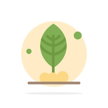 Yaprak, Bitki, Motivasyon Soyut Daire Arka Plan Düz renk Ic