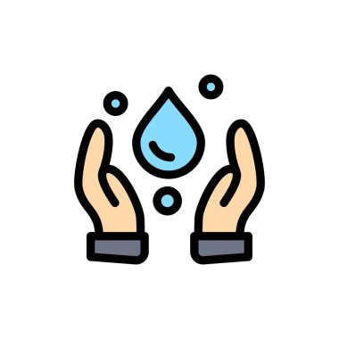 Ekoloji, Çevre, Doğa Düz Renk Simgesi. Vektör simgesi banne