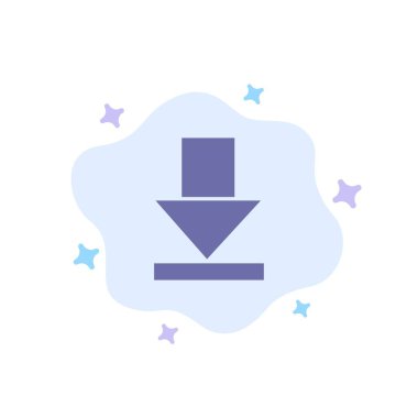 Ok, Şafak, Soyut Bulut Arka Plan Mavi Simge İndir