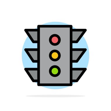 Işık, Trafik, sinyal, Navigasyon, kural Soyut Daire Backgro