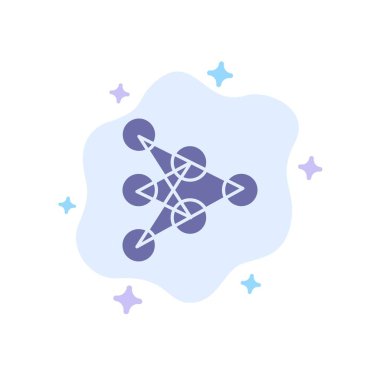 Öğrenme, Derin, Algoritma, Soyut Bulut Geri Veri Mavi Simge