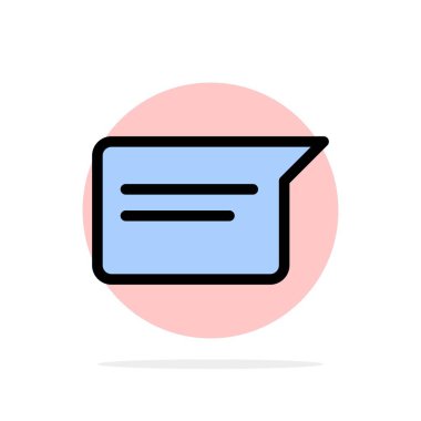 Sohbet, Temel, Sohbet, Ui Soyut Daire Arka Plan Düz renk 