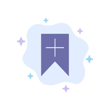 Etiket, Plus, Arayüz, Soyut Bulut Backgroun Kullanıcı Mavi Simge