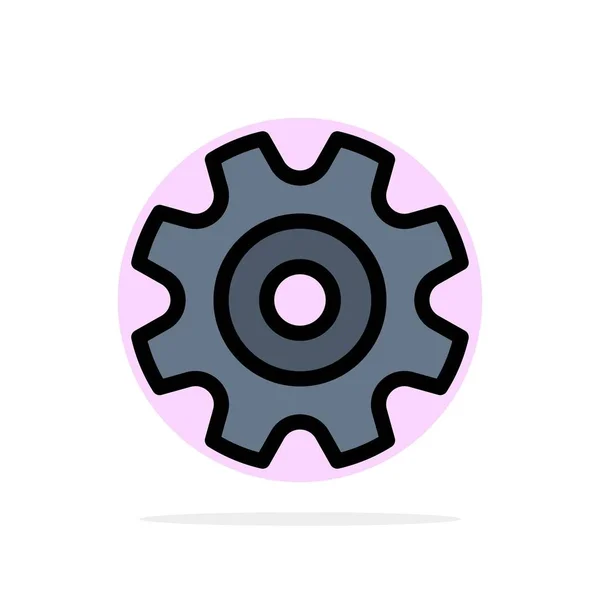 Cogs, Gear, Setting, Wheel Abstract Circle Background Flat color — Stock Vector