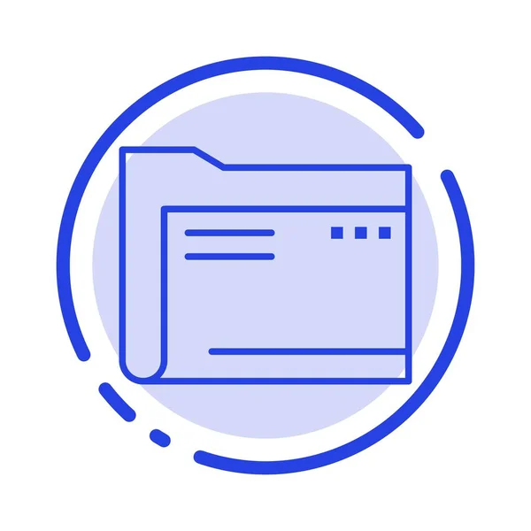 Mapp, arkiv, dator, dokument, tom, fil, lagring blå D — Stock vektor