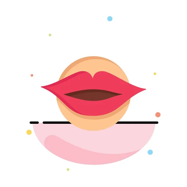 Labios, Boca, San Valentín, Cara, Belleza de Negocios Logo Plantilla. F — Archivo Imágenes Vectoriales