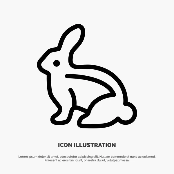 Króliczek, Wielkanoc, króliczek wielkanocny, królik, ikona — Wektor stockowy