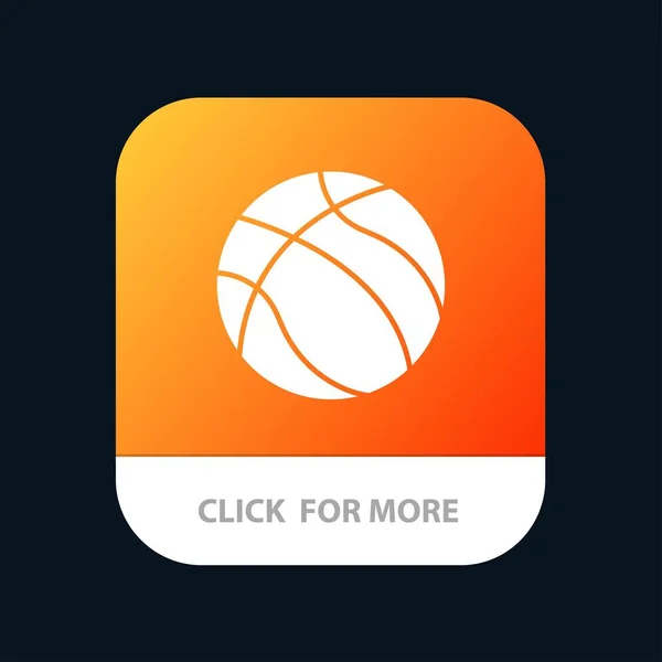 Ball, Basketball, Nba, Sport Mobile App Button. Android and IOS