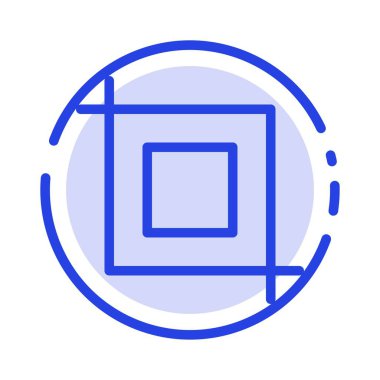 Kırpma, Araç, Mavi Noktalı Çizgi Simgesini Dönüştür