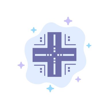 Bilgisayar, Veritabanı, Datacenter, Mainframe, Server Blue Icon üzerinde 