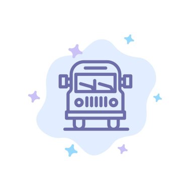 Kamyon, Van, Araç, Soyut Bulut Backg Eğitim Mavi Simge