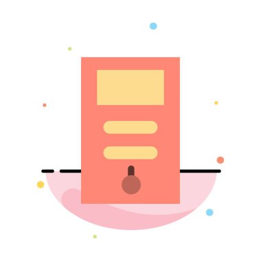 Bilgisayar, Cpu, Pc, Stabilizatör Soyut Düz Renk Simgesi Şablonu