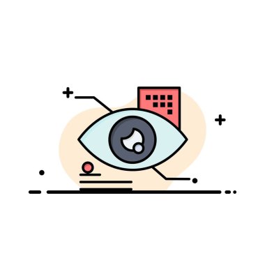 Göz, Musluk, Göz dokunun, Teknoloji İş Düz Hat Dolgulu Simge Ve