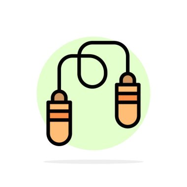 Egzersiz, Fitness, İp Atlama, Atlama Soyut Daire Arka Plan