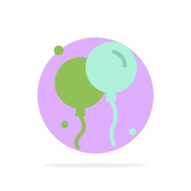 Balon, Fly, İrlanda Soyut Daire Arka Plan Düz renk Simgesi