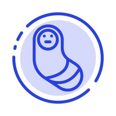 Bebek, Yenidoğan, Yenidoğan Mavi Noktalı Çizgi Simgesi