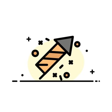 Yangın İş, Yangın, Kanada, İş Düz Hat Dolu Simge Vektör 