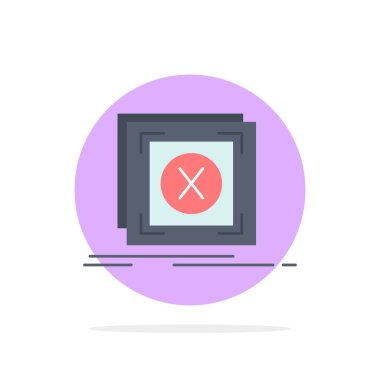 hata, uygulama, mesaj, sorun, sunucu düz renk simgesi VEC