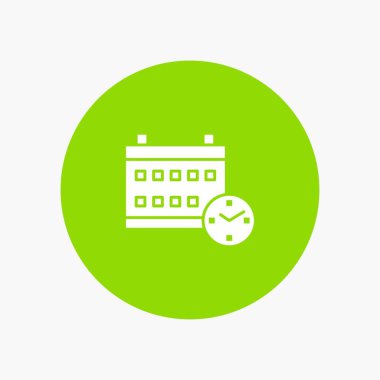 Takvim, Gün, Tarih, Eğitim beyaz glyph simgesi