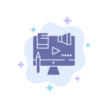 İş, İçerik, Telif Hakkı, Dijital, Hukuk Mavi Simge Soyut