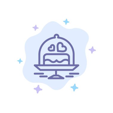 Pasta, Tabak, Düğün, Soyut Bulut Backgroun Aşk Mavi Simge