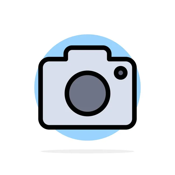 ツイッター, 画像, 画像, カメラ抽象サークルの背景フラット — ストックベクタ
