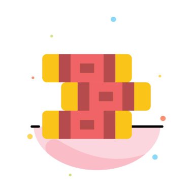 Eğitim, Defter, Sabit Soyut Düz Renk Simgesi Templat