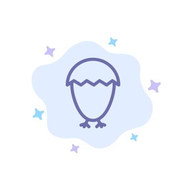 Kuş, Paskalya, Yumurta, Soyut Bulut Arka Plan Gıda Mavi Simge