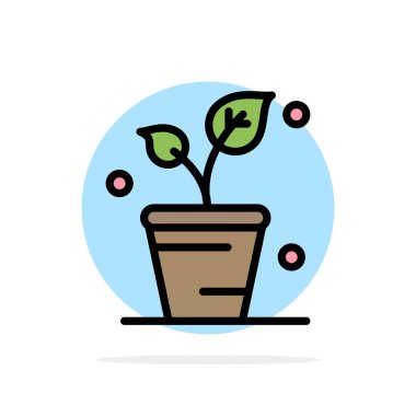 Yaprak, Ekoloji, Bahar, Doğa Soyut Daire Arka Plan Düz co