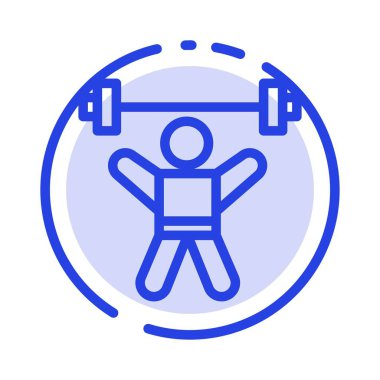Atletizm, Atletizm, Avatar, Spor Salonu Mavi Noktalı Çizgi I