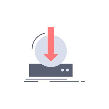 Ayrıca, içerik, dlc, indir, oyun Düz Renk Simge Vektör