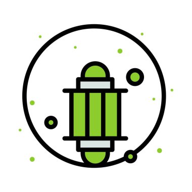 Ramazan simgeleri. Müslüman İslam dua ve ramazan kareem ince çizgi 