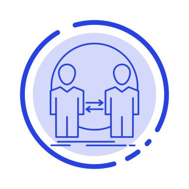 Adam, Klon, Kullanıcı, Kimlik, Yinelenen Mavi Noktalı Çizgi Simgesi