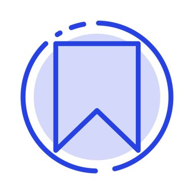 Bayrak, Instagram, arayüz, Kaydet, Tag Blue noktalı çizgi çizgisi simgesi