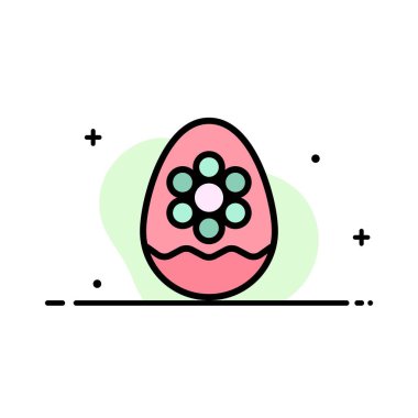 Yumurta, Dekorasyon, Paskalya, Çiçek, Bitki İş Düz Hat Fille