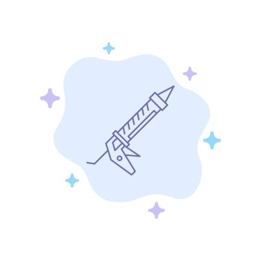 Dolgu, Silah, Onarım, İnşaat, Mutfak Eşyaları Mavi Simge Abstra