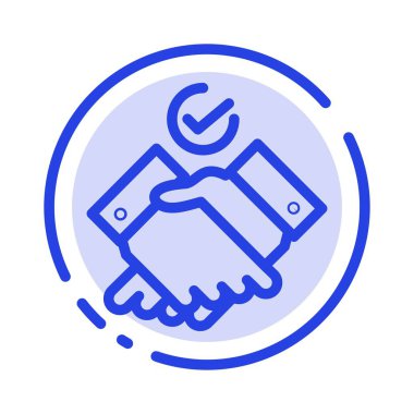 İş, Temalar, Çalışma Mavi Noktalı Çizgi Simgesi