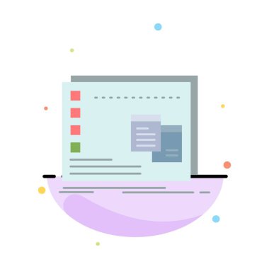 Pencere, Mac, operasyonel, işletim sistemi, program Düz Renk Simgesi Vektör