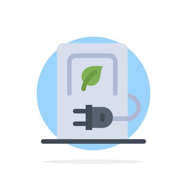 Araba, Şarj, Elektrik, İstasyonlar, Araç Soyut Daire Backg