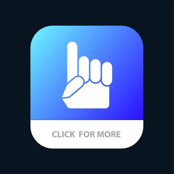 Schaumstoff Hand, Hand, USA, amerikanische mobile App-Taste. Androide und io — Stockvektor