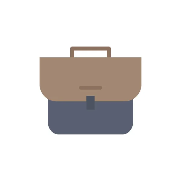 Taška, kufřík, kufr, plochá Barevná ikona. Vektorové ikony nepřekoná — Stockový vektor