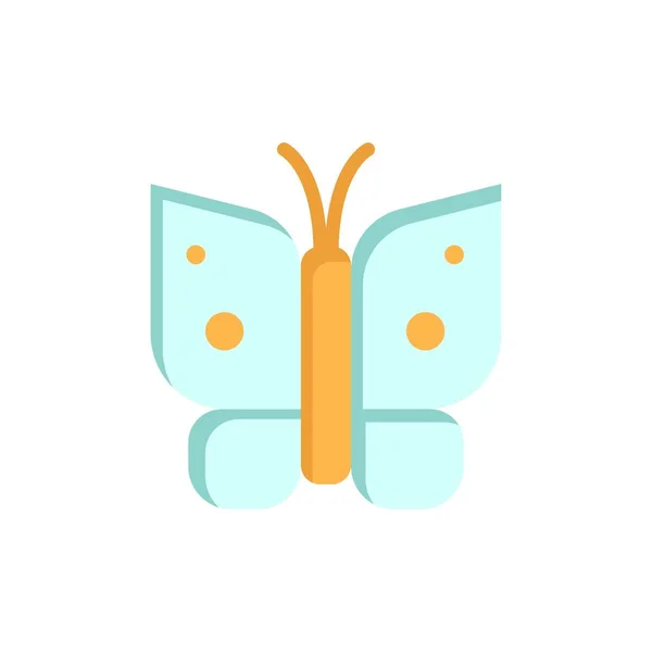 Mariposa, Libertad, Insectos, Alas Icono de Color Plano. Icono del vector — Vector de stock